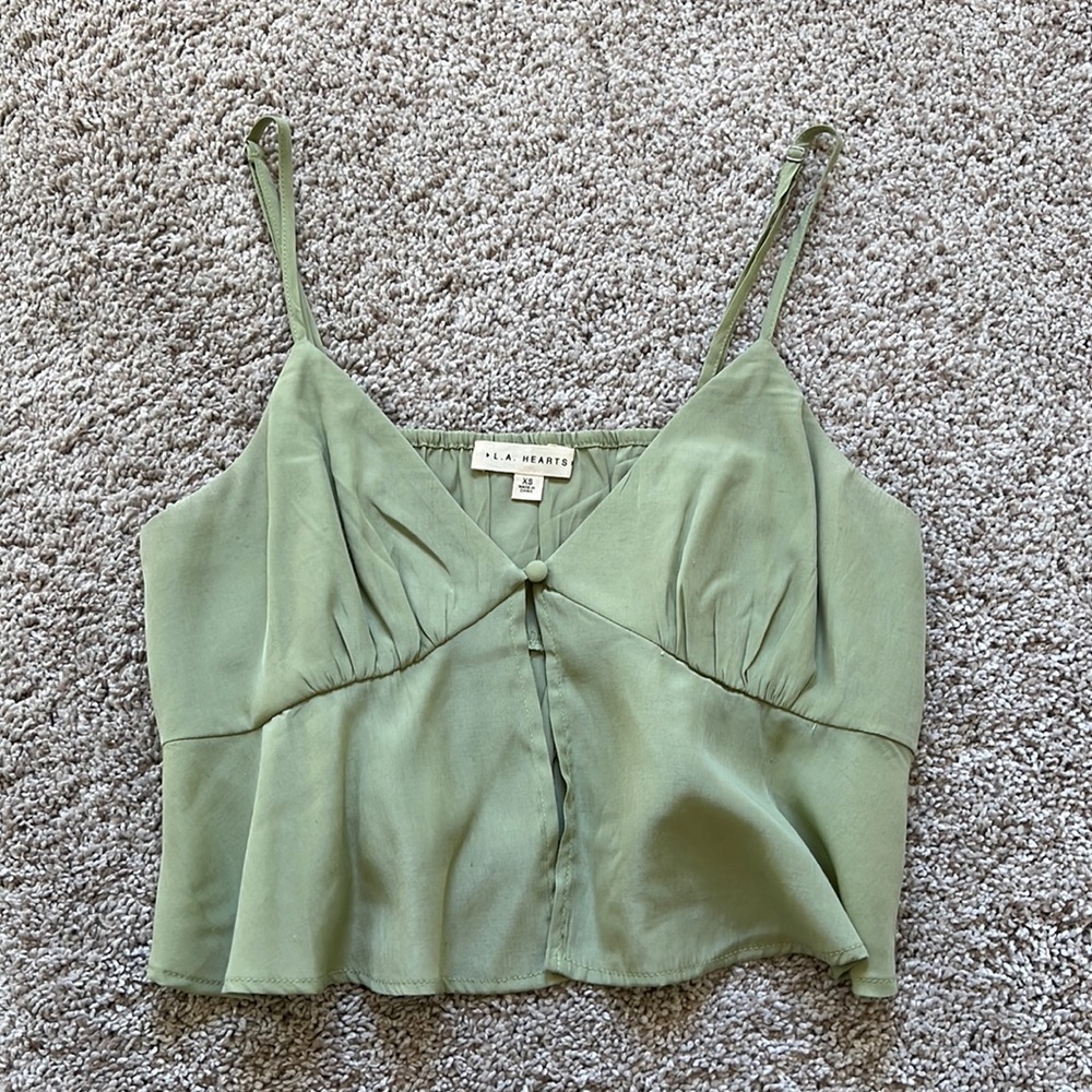 Pacsun/LA Hearts green tank